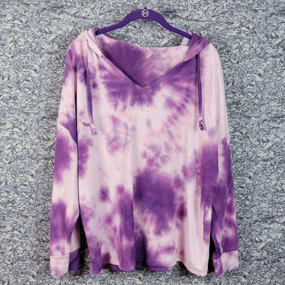 Purple Tie Dye Sweatshirt